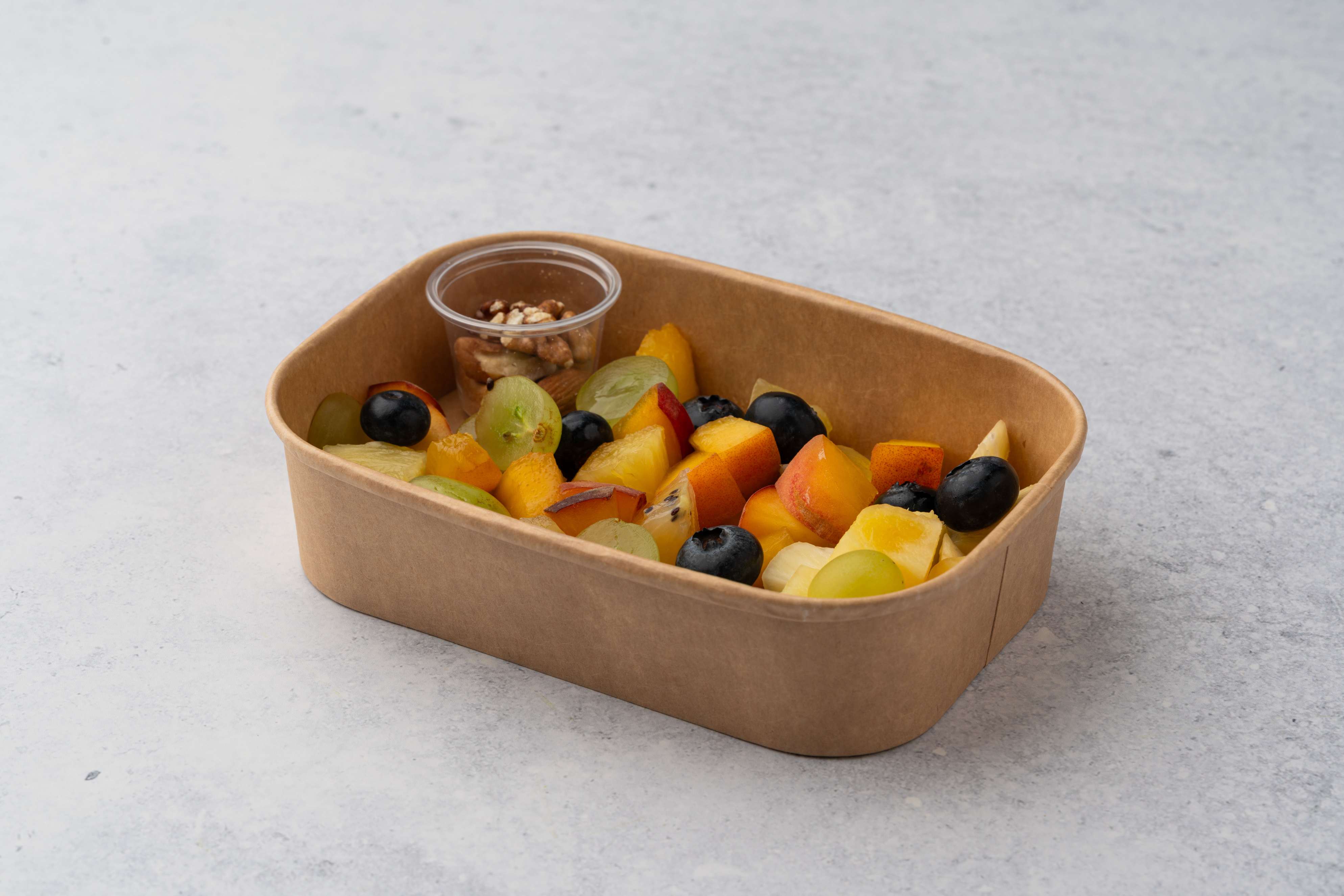 Fruit Salad Bowl With Mix Nuts